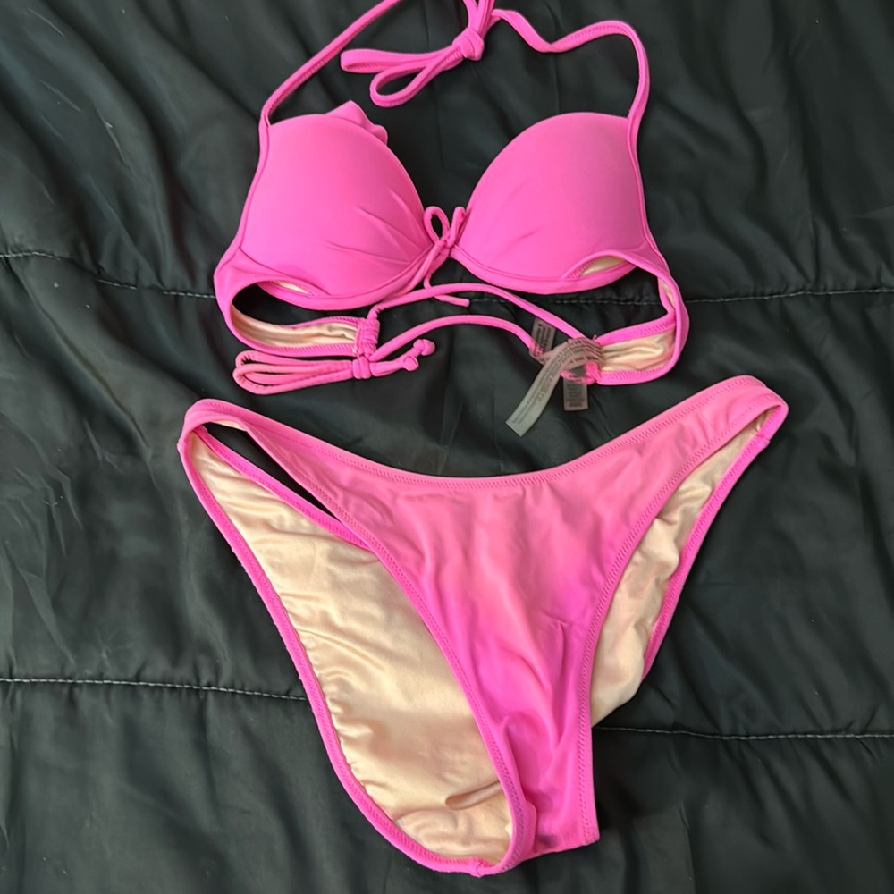 Victoria’s Secret push up bikini top with bottoms!